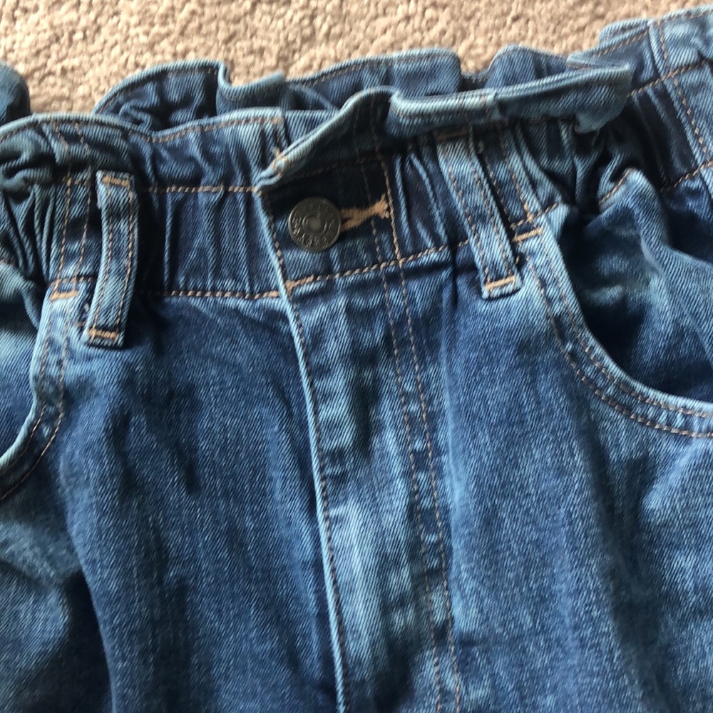 Express HighWaisted original Cinched Mom Jeans - Picture 2 of 3